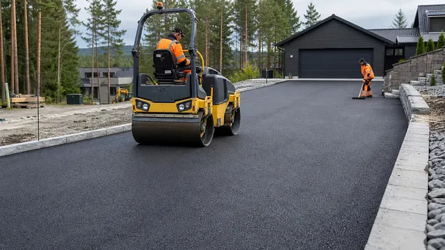 Asfaltering av innkjørsel til garasje